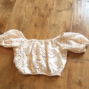 Pink off the shoulder top